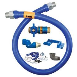 Dormont 1675KITCFS48PS 48" Gas Connector Kit w/ 3/4" Male/Male Couplings, Stainless Steel