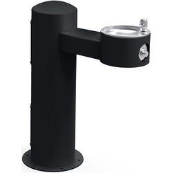 Elkay LK4410FRKBLK Outdoor Pedestal Drinking Fountain - 14"W x 31"D x 36 5/8"H, Non Refrigerated, Black