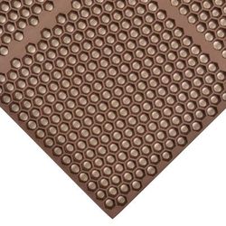 NoTrax T15U0034BR Optimat Grease-Resistant Floor Mat, 3' x 4', 1/2" Thick, Brown