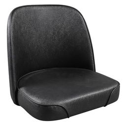 Royal Industries ROY 7714 SB Replacement Bucket Bar Stool Seat, Black Vinyl, High Back