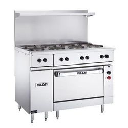 Vulcan EV48S-4HT-208 48" Commercial Electric Range w/ (4) Hot Tops, 208v/1ph, Stainless Steel