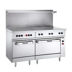 Vulcan EV60SS-5HT208 60" EV Series Commercial Electric Range w/ 5 Hot Tops, 208v/1ph/3ph, Stainless Steel