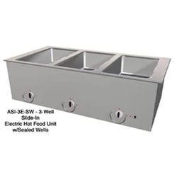 Duke ASI-4E-SW 60 1/4" Slide In Hot Food Table w/ (4) Well, 120v, Silver