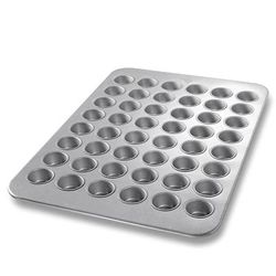 Chicago Metallic 45255 Mini Muffin Pan, Makes (48) 2 2/32" Muffins, AMERICOAT Glazed 26 ga Aluminized Steel