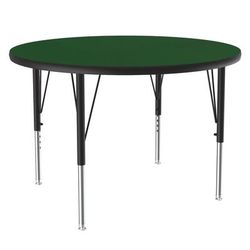 Correll A36-RND-39-09-09 36" Round Table w/ 1 1/4" High Pressure Top, Green