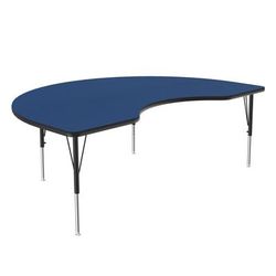 Correll A4872-KID-37-09-09 Activity Table w/ 1 1/4" High Pressure Top, 72"W x 48"D, Blue
