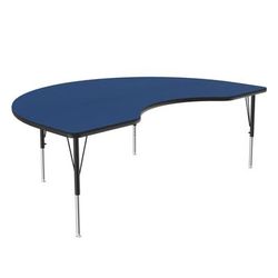 Correll A4872-KID-37-09-09 Activity Table w/ 1 1/4" High Pressure Top, 72"W x 48"D, Blue