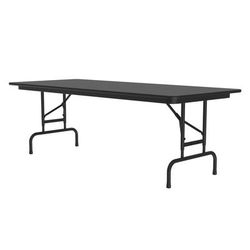 Correll CFA3096PX07 96" Rectangular Folding Table w/ Black Granite Top, 32"H