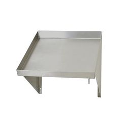 Eagle Group 606641 Solid Wall Mounted Rack Shelf, 21"W x 21"D, Stainless, Stainless Steel