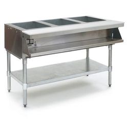 Eagle Group AWT3-NG 48" Hot Food Table w/ 3 Wells & Cutting Board, Natural Gas, Silver, Gas Type: NG