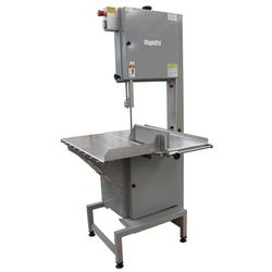 Skyfood SKGE Floor Model Meat & Bone Saw w/ 124" Blade, Sliding & Stationary Table, Steel, ETL, Stainless Steel