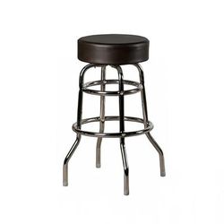 Oak Street SL2129-ESP Backless Commercial Bar Stool w/ Espresso Vinyl Seat, Chrome