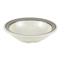 GET B-167-CA 16 oz Round Melamine Dinner Bowl, White, 16-oz. Capacity, Gray