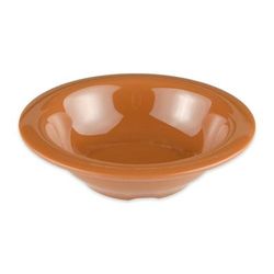 GET B-454-PK Diamond Harvest 4 1/2 oz Round Melamine Dinner Bowl, Orange, 4.5 oz. (5 oz. rim-full)