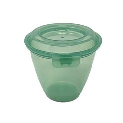 GET EC-20-JA Eco-Takeout 6 3/4 oz Side Dish/Sauce Cup w/ Lid - Polypropylene, Jade, Green