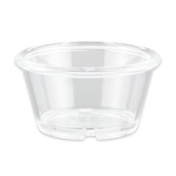 GET ER-025-CL 2 1/2 oz Plain Ramekin, Plastic, Clear