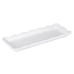 GET ML-128-W Bake & Brew Rectangular Display Tray, 13 1/2" x 5 1/4", Melamine, White