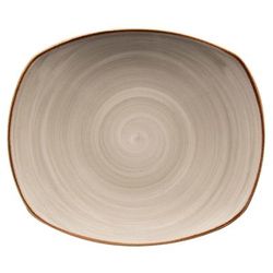 GET PP1607722024 7 1/2" Round Artisan Plate - Porcelain, Gray