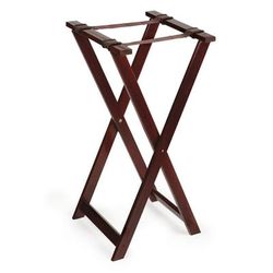 GET TSW-103 31 1/2" Tray Stand, Hardwood, Mahogany