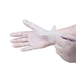 Rofson PFV200S Disposable Vinyl Gloves - Powder Free, Opaque, Small, Semi-transparent, Case of 2000