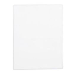 Risch 100 5.5X14 Single Pocket Vinyl Menu Cover, 5 1/2"W x 14"H, Clear, Case of 48
