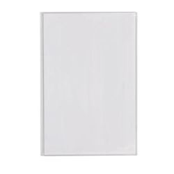 Risch 300 5.5X8.5 Triple Pocket Vinyl Menu Cover, 5 1/2"W x 8 1/2"H, Clear, Case of 48