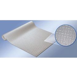 Cactus Mat 1051R-4R BLK Diamond Plate Runner - 4' x 75', Vinyl, Black, Black Vinyl