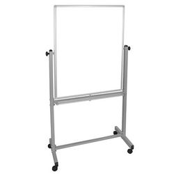 Luxor MB3040WW Reversible Magnetic Whiteboard w/ Aluminum Frame, 30x40", Silver