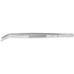 Louis Tellier 504883501 16" Offset Barbecue Tweezers - Stainless Steel