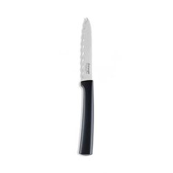 Louis Tellier 761891000 Serrated Tomato Knife w/ Wavy Stainless Steel Blade & Black Plastic Handle