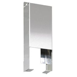 Louis Tellier B1010 Wall Mount Disposable Mask Dispenser - 11 3/5"W x 10 1/5"H, Stainless Steel