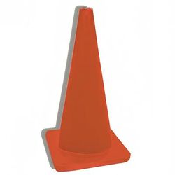 Accuform Signs FBC216 28"H Flexible Traffic Cones - PVC Plastic, Red/Orange, Stackable