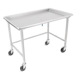 John Boos DST6-3061SBW-C-X Mobile Sorting Table w/ 3" Raised Edge - 60 7/8"W x 30 3/8"D, Stainless Steel