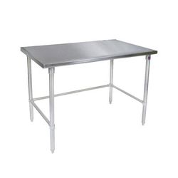 John Boos ST4-3048SSK 48" 14 ga Work Table w/ Undershelf & 300 Series Stainless Steel Flat Top