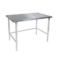 John Boos ST4-3660SSK 60" 14 ga Work Table w/ Undershelf & 300 Series Stainless Steel Flat Top