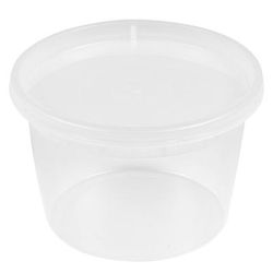 WNA TD40016R 16 oz Kari Out Deli Container w/Lid - Polypropylene, Clear, Translucent, Case of 240