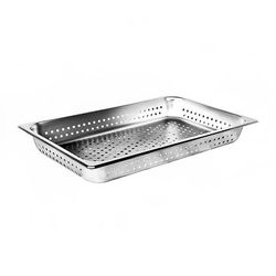 Thunder Group STPA3002PF Full Size Steam Pan - Perforated, Stainless, Perforated Pattern, Stainless Steel