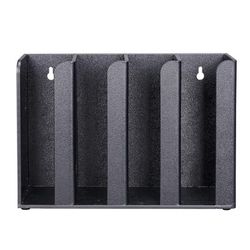 Dispense-Rite CTCO-4BT Cup & Lid Organizer, 4 Compartment, Portion Cups, Black