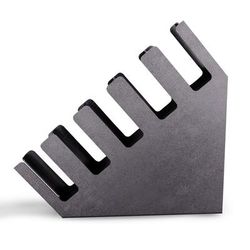 Dispense-Rite LID-5BT Cup & Lid Organizer, 5 Compartment, All Cup Types, Black