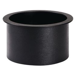 Dispense-Rite TTC-4BT 11 1/4" Round Drop In Trash Chute - 6 1/8"L, Plastic, Black