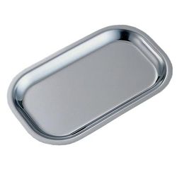 Service Ideas OT11SS Thermo-Plate Rectangular Platter Insert For OT11 Platter, Small, Stainless, Silver