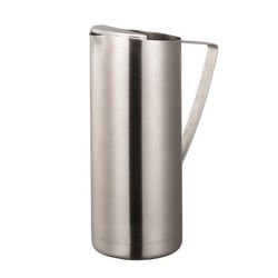 Service Ideas X7025BS 64 1/5 oz Stainless Steel Pitcher w/ Ice Guard, Silver