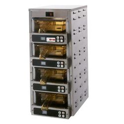 Carter-Hoffmann MC1W4H 9.5"W Freestanding Warming Unit w/ (4) 6" Compartments, 120v, 4 Chambers