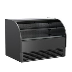 Structural Concepts HMO7536R 75 1/8" Harmony Horizontal Open Air Cooler w/ 2 Levels, 208-240v, Black
