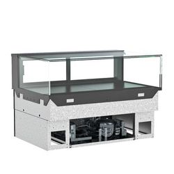 Structural Concepts NE4813RSV 47 3/4" Reveal Countertop Refrigerated Display Case - 1 Level, Black, 110/120 V