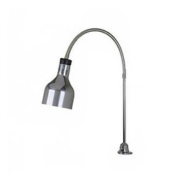 Cres Cor IFW-60-GL-10PN 1 Bulb Heat Lamp w/ Flexible Clamp Arm, Brushed Stainless, 120v, Silver