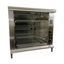 Equipex RBE-8/1 Electric 2 Spit Commercial Rotisserie, 208v/1ph, 6-8 Birds, Stainless Steel