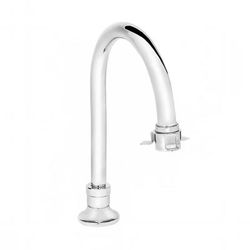 Elkay LK396A Deck Mount Faucet w/ 10 3/4" Gooseneck Spout, Chrome