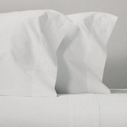 Classic Pintuck Percale Pillowcases - Ivory, Standard - Frontgate Resort Collection™