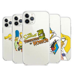 Coque de téléphone transparente Family The Simpsons coque pour Apple iPhone 14 13 12 11 SE XS Poly